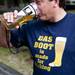 Ann Arbor resident Thomas Elliott drinks beer out of a boot on Saturday, June 29. Daniel Brenner I AnnArbor.com